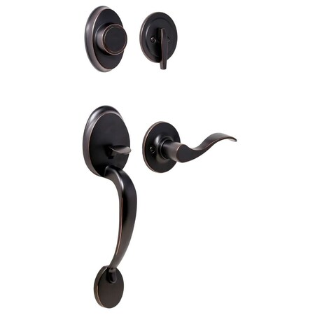 Weslock Hillcrest Dummy Handleset Left Hand New Haven Trim Oil Rubbed Bronze L2815-1X10020